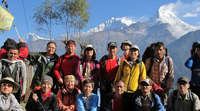 Ghorepani Tatopani trekking of Nepal